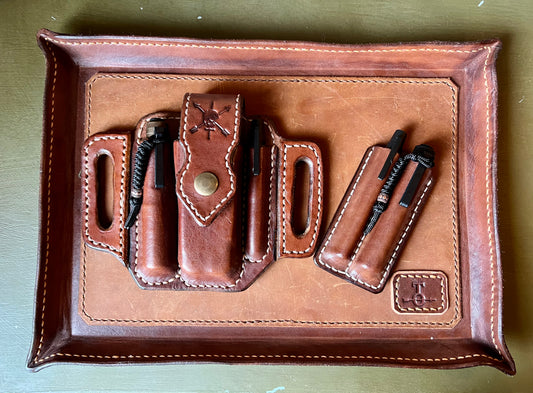 EDC tray with molded EDC sheaths